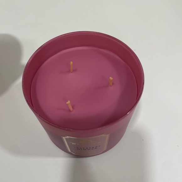 White Barn Raspberry Mimosa Candle - Soft Pink - Picture 2 of 3